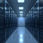 wire mesh partition inside data center
